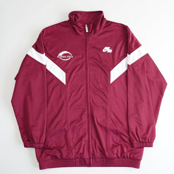 Vintage Y2K Nike Air Tracksuit Set Jacket Pants Florida State Red Mens Size XL - Picture 2 of 16